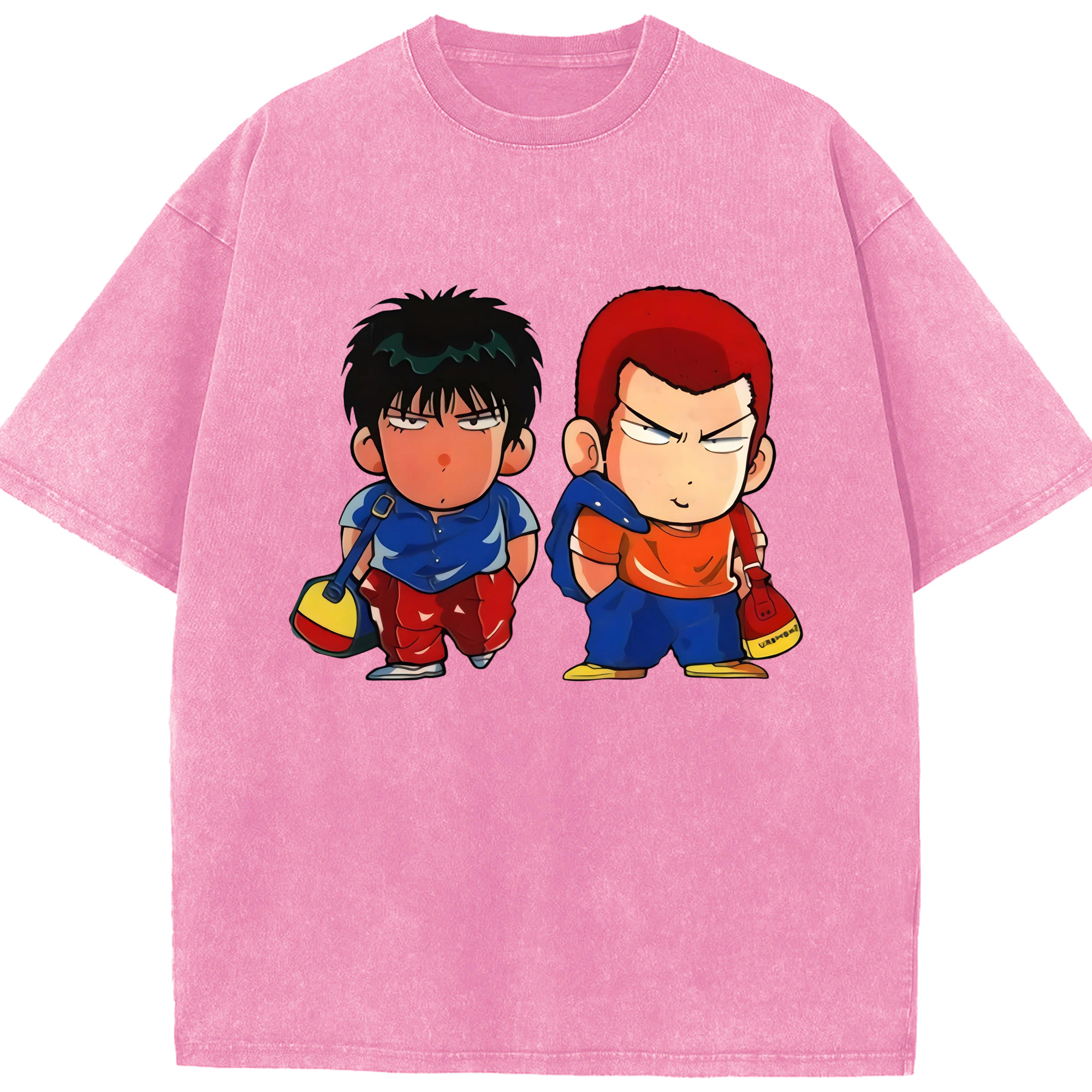 （画像用） SLAM DUNK／スラムダンク 綿100% ヴィンテージ風 半袖Tシャツ（フロントプリント）